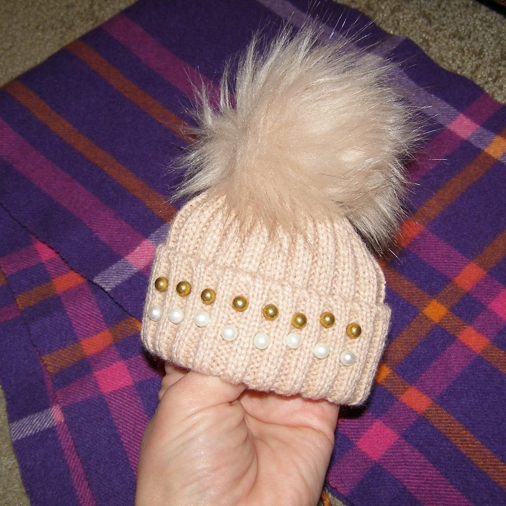 NEW Super Cute Bag charm Knit winter Hat Keychain